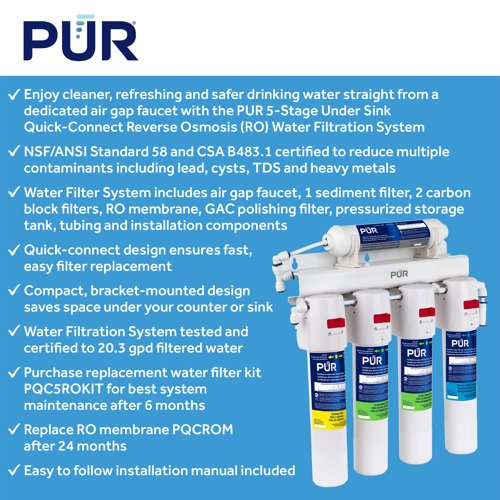 PUR Filter Replacement Kit For PQC5RO Wayfair Canada